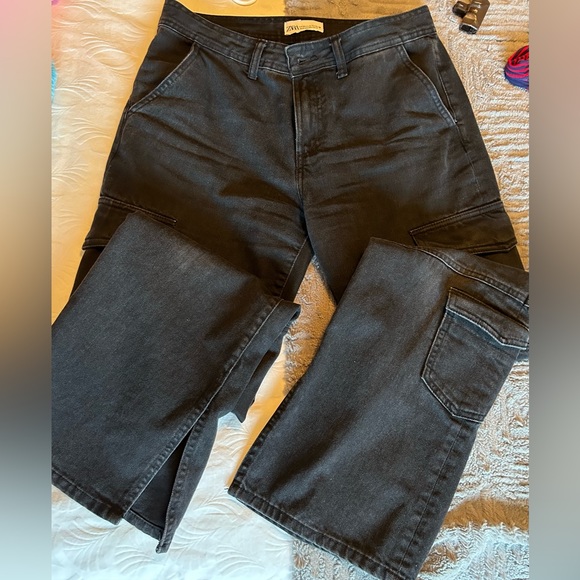 ZARA Cargo Split Jeans - Picture 6 of 6